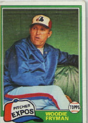 1981 Topps Baseball Cards      394     Woodie Fryman